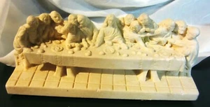 Escultura tallada vintage ""La última cena"" hecha en Inglaterra - Imagen 1 de 8
