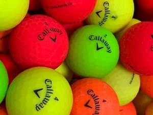 24 Matte Callaway Color Mix SuperSoft/Hot/Fast Used Golf Balls - 3A Grade AAA - Picture 1 of 4