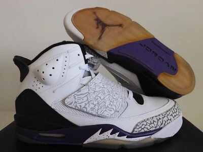 NIKE AIR JORDAN SON OF MARS WHITE-CLUB PURPLE-GREY-BLACK SZ 10.5 [512245-106] - Image 1 of 4
