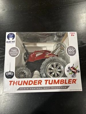 Thunder Tumbler Red Radio Control 360 Rally Car Blue Hat Toy Company NEW Ages 6+ - Image 1 of 4