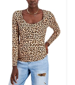Inc International Concepts Damen Bluse XXL Leopard Animal Print Chic Ausgehen - Bild 1 von 20