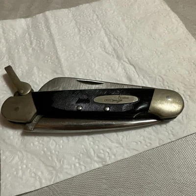 Um escudo de faca Buck e camilo de aço inoxidável, EUA estampado na lâmina mandril Buck - Imagem 1 de 4