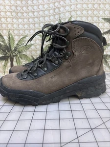 Botas SALOMON de cuero marrón con cordones para senderismo montaña contagrip para mujer talla 7,5 EE. UU. - Imagen 1 de 24