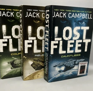 Jack Campbell Dauntless Courageous Relentless 3 Paperback Books Dauntless Signed - Picture 1 of 18