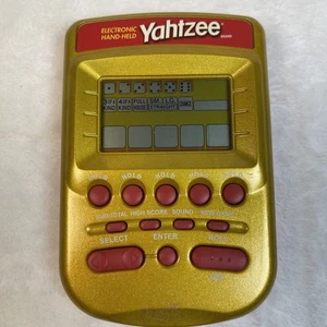 Yahtzee Gold & Red 2002 Electronic Handheld Game - Milton Bradley - TESTED Video - Picture 1 of 7