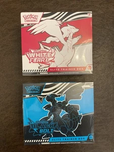 Pokemon Bullone Nero e Svasatura Bianca ETB Set di 2... Pronto per la spedizione - Foto 1 di 2