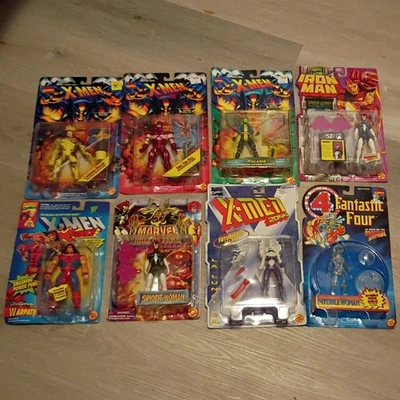 new complete 1994 ToyBiz Sealed spiderman iron Man X-Men fantastic four figures - Image 1 of 4