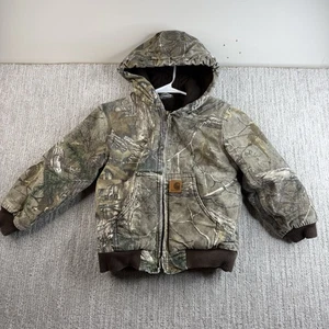 Camo Carhartt Jacke Kinder Größe Small 7-8 mit Kapuze - Bild 1 von 6