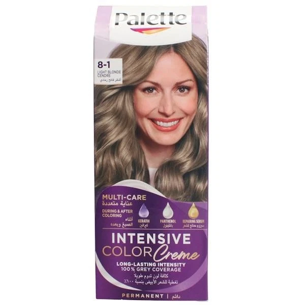 Schwarzkopf Palette Intensive Permanent Color Creme 8-1 Light Blonde Cendre