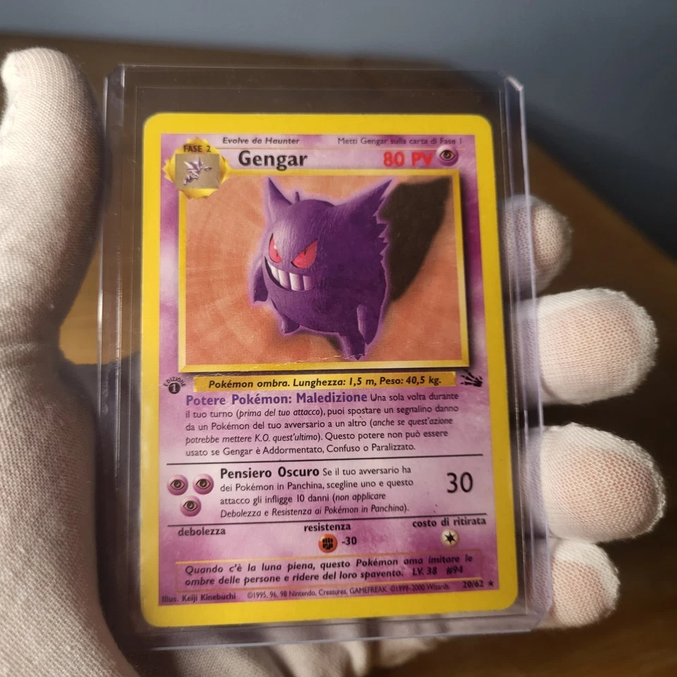Retro Pokemon Karte Gengar 20/62 Fossil 1 .Edition - Bild 1 von 4