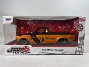 Jada 1:24 JDM 1972 Datsun 620 Pickup #72 Custom Orange 34301 JDM Tuners Diecast - Picture 1 of 6