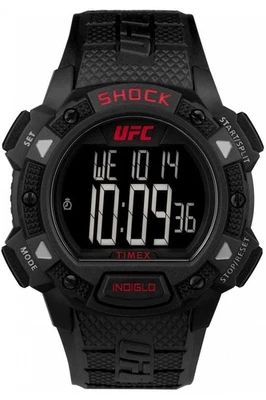 Reloj digital Timex UFC Core Shock resina negra para hombre TW4B27400 Foto 1 de 3