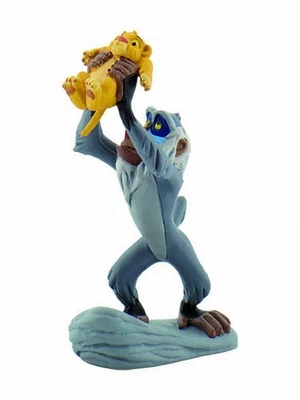 Bullyland Rafiki with Baby Simba Action Figure - Photo 1/3