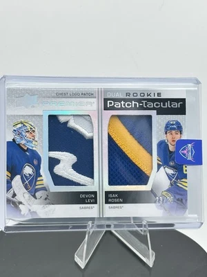 2023-24 UPPER DECK Premier Dual Rookie PATCH-TACULAR /25 LEVI-ROSEN - Image 1 of 2