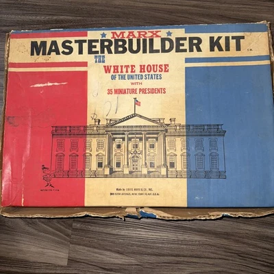 Marx Master Builder Kit The White House With 35 Miniature Presidents - Image 1 of 4