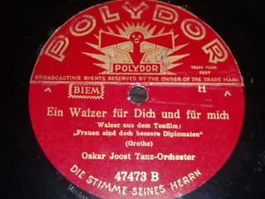 GERMANY 78 rpm RECORD Polydor OSKAR JOOST TANZORCHESTER - Imagen 1 de 1