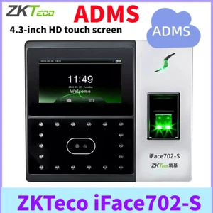 Máquina de asistencia de reconocimiento facial de huellas dactilares ZKTeco iFace702-S HD + ADMS - Imagen 1 de 8