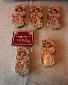 Konvolut Vintage Weihnachten Old Fashion Die-Cast 42 Papierpuppen Girlande - Bild 1 von 8