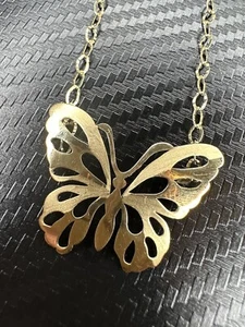 Collana Farfalla Oro Giallo 14k - Foto 1 di 9