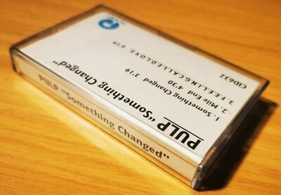 PULP Cassette Something Changed 3 Track UK PROMO ONLY In-House Island TAPE Rare - Image 1 of 4