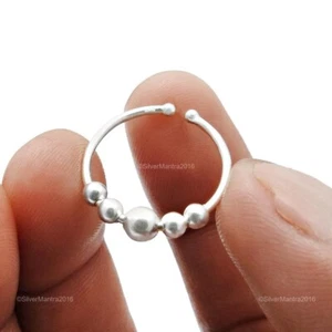 925 Sterling Silver Handcrafted Jewelry Cocktail Ring Size 6 F89 - Picture 1 of 8