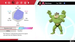 Pokémon Espada y Escudo SWSH - Brillante 6IV Max EV Gigantamax Gmax Machamp - Imagen 1 de 4