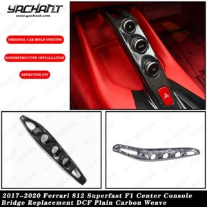 DRY CARBON For 17-20 Ferrari 812 Superfast F1 Center Console Bridge Replacement - Picture 1 of 24