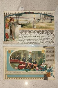 RISORGIMENTO-LOTTO 2 CARTOLINE-C28-158 - Picture 1 of 1