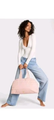 NWT Victoria's Secret Quilted Large Duffle Bag Pink Zinc - Image 1 of 4