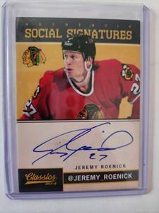 2012-13 Classic Social Signature #SS-ROE Jeremy Roenick