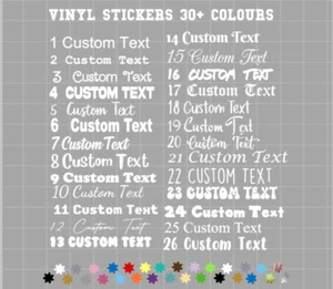 Personalised Name Vinyl Sticker Word Text Cut Text Font Sticker Sentence Letter - Picture 1 of 5