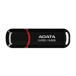 64GB AData UV150 USB3.2 Flash Drive - Black/Red - Picture 1 of 3