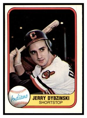 1981 Fleer Jerry Dybzinski RC #399 Cleveland Indians - Image 1 of 2