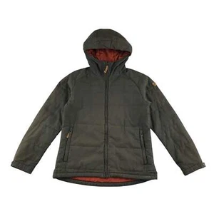 Fjall Raven jacket women size S khaki green lightly padded with hood - Picture 1 of 11