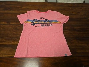 Superdry - T-Shirt - Pink mit Druck - Gr. 42 - Bild 1 von 3