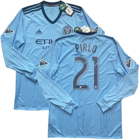 2017 New York City FC Authentic Home #21 Pirlo XL Player Issue Long Sleeve NEW Cover