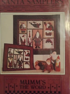 Debbie Mumm Applique Quilt Pattern Primitive Christmas Santa Samplers - Image 1 of 2