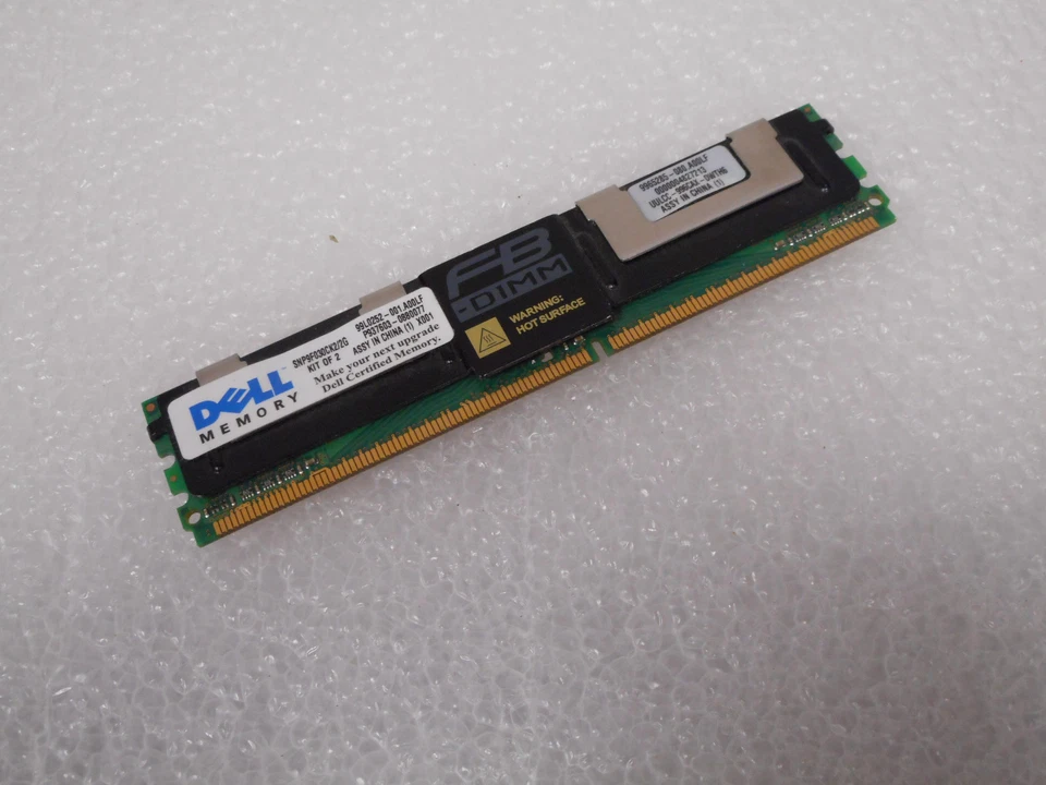 Dell 2GB Poweredge 667MHz PC2-5300 DDR2 SERVER MEMORY SNP9F030CK2/2G - Image 1 of 1