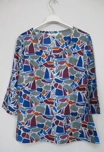 New Seasalt Picture Hook Cotton Top Palette Boats - Ecru Size 8 - 14 - Picture 1 of 3