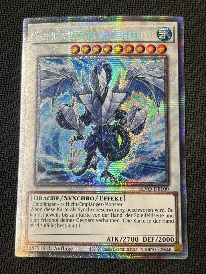 Trishula, Dragon of the Ice Barrier - NM - StarlightRare - BLVO-DE100 - German - Image 1 of 1