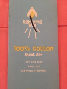 100% Cotton Twin Sheet Set - 75” X 39” Lightning Bug NEW SALE 50% OFF SHIPS FAST - Picture 1 of 15