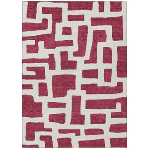 Addison Rugs Chantille ACN903 Garnet 3' x 5' Indoor/Outdoor, Machine Washable, - Picture 1 of 7