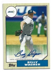2017 Topps 30th Anniversary 1987 Autograph Billy Wagner 1987A-BW - Picture 1 of 1