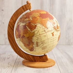 Deko Globus aus Olivenholz Handarbeit Wohnkultur - Bild 1 von 3