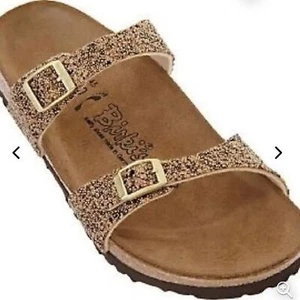 Birkenstock Birki’s Tahiti Glitter Bronze Sandalen Gr. 6 - Bild 1 von 7