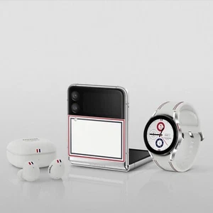 Samsung Galaxy Z Flip3 5G SM-F711U Thom Browne Edition 256GB - White (Unlocked) - Picture 1 of 11