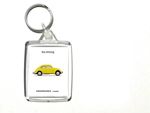 Yellow Volkswagen vw1200 KEYRING Movie car as seen in the shining BEETLE - Picture 1 of 2