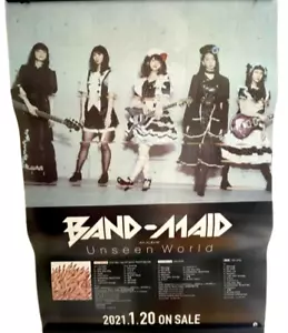 Póster promocional mundial invisible de BAND-MAID raro 2021 no a la venta tamaño B2 - Imagen 1 de 2