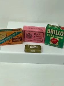 VTG. Bar Soap Lot of 4 Bars 2 Dial Brillo Carolina - Picture 1 of 14