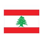 Autocollant Drapeau Lebanon Liban Sticker Flag Taille:12 Cm